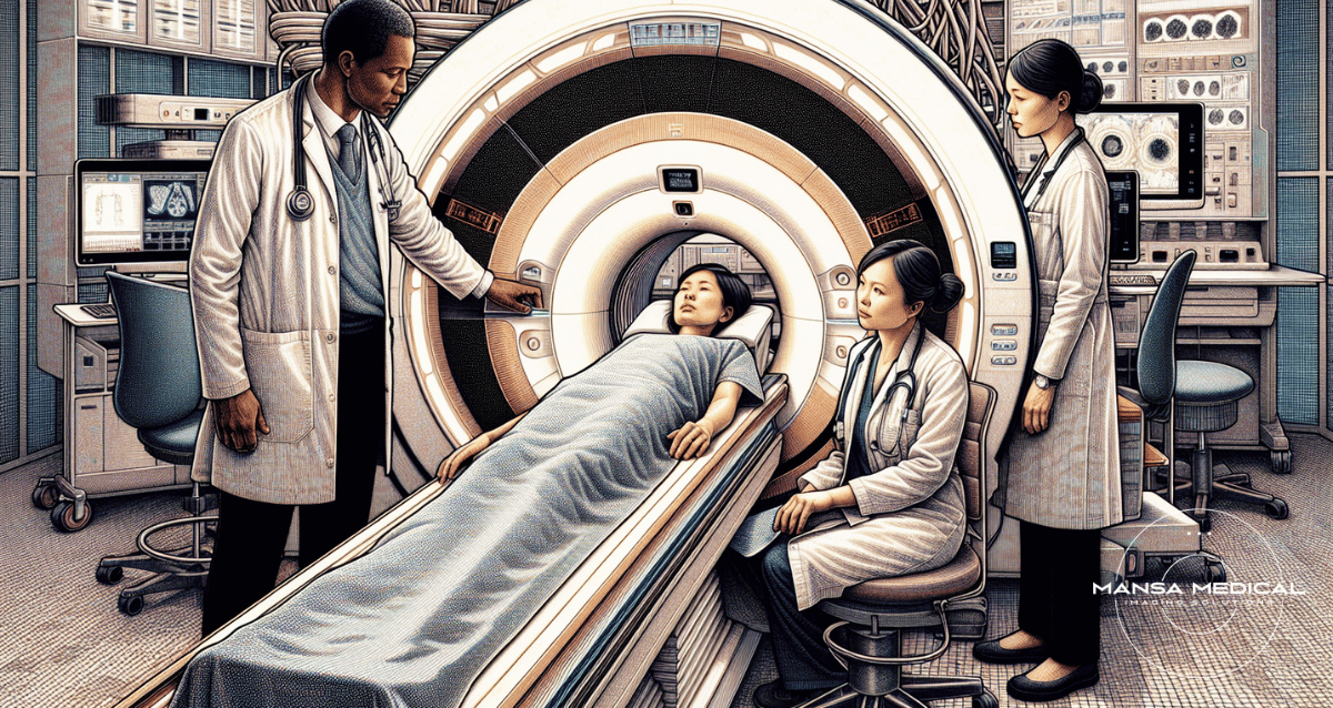 Used MRI machine in a healthcare facility